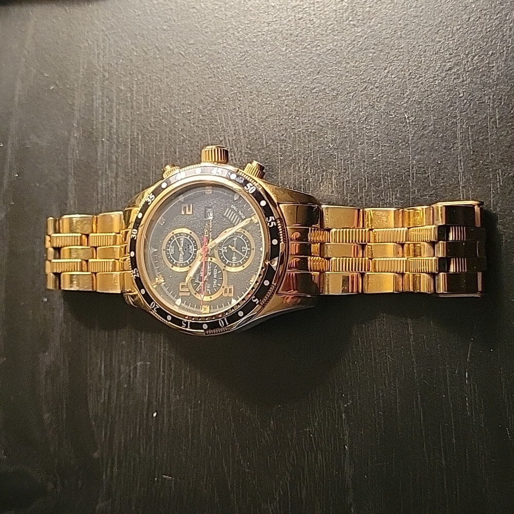 Daniel Steiger Men's Watch18k Gold infused All StainlessSteel Watch Mode DS8098M